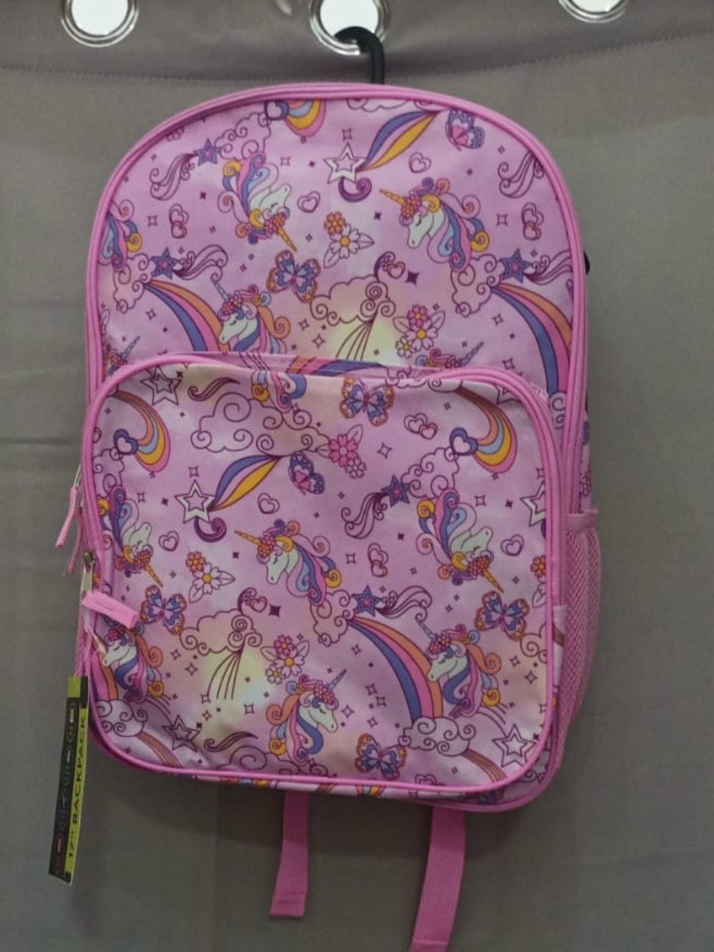 Kids Unicorn Print Pink Backpack